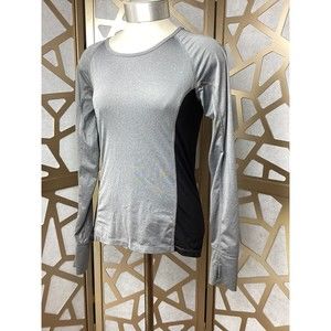 Noble Equine active top grey stretchy athletic xs womens long sleeve riding